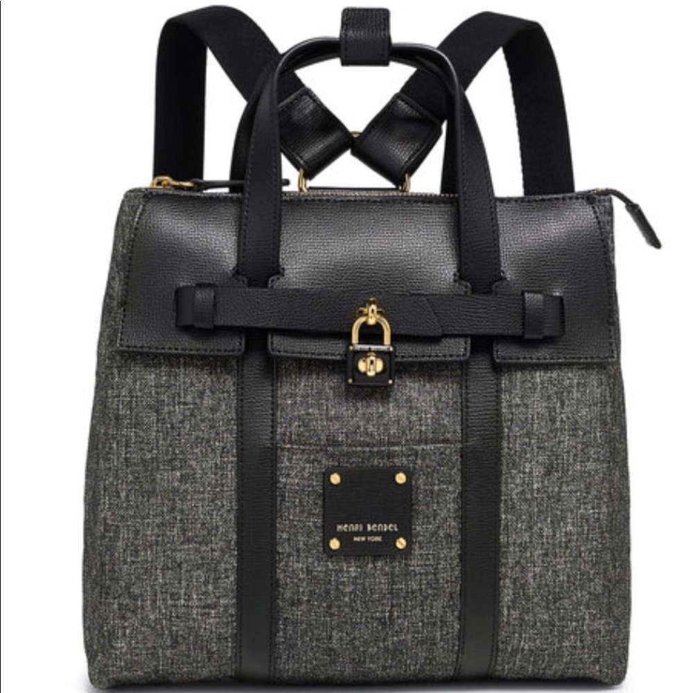 HENRI BENDEL JETSETTER MINI CANVAS BACKPACK! NWT!!